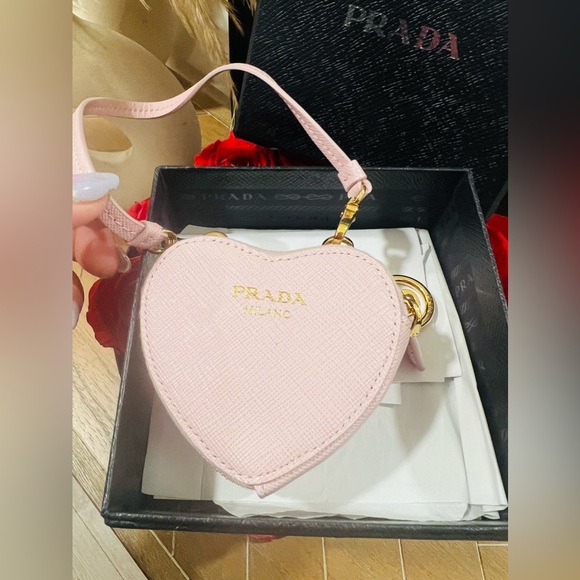 PRADA  Heart Leather mini pouch - Picture 8 of 11